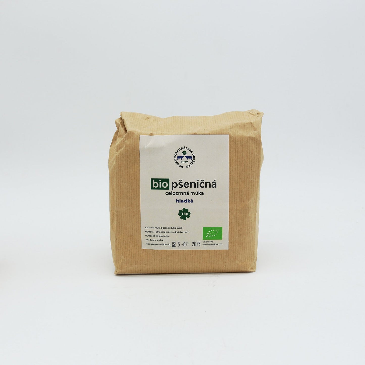 Bio pšeničná celozrnná múka hladká 1kg