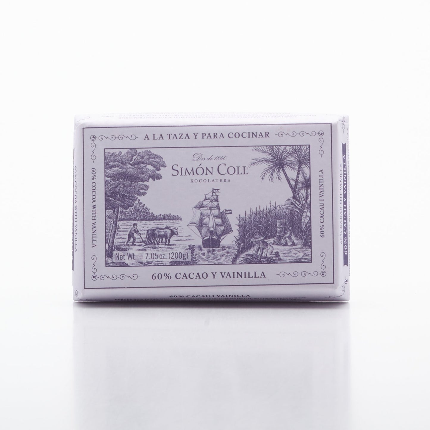 Čokoláda na topenie s vanilkou 60% 200g