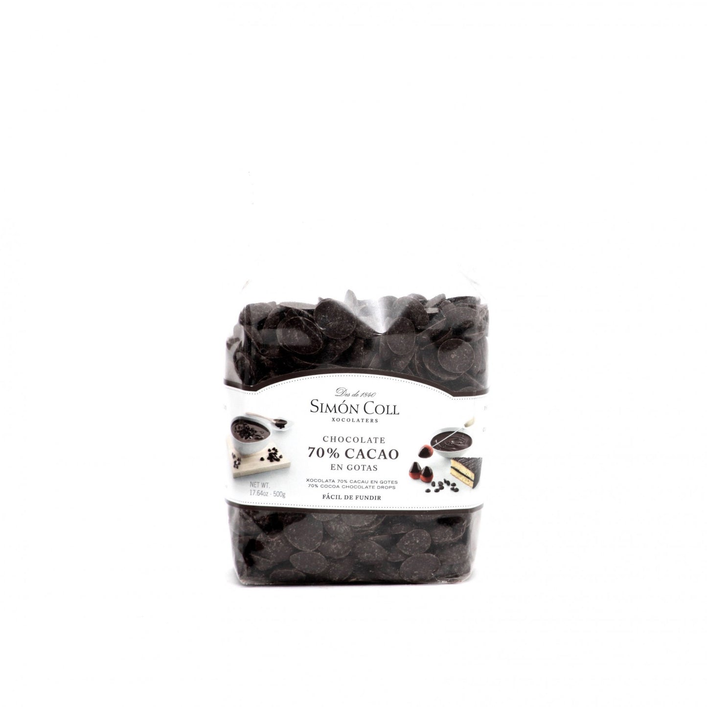 Dropky z 70% čokolády 500g