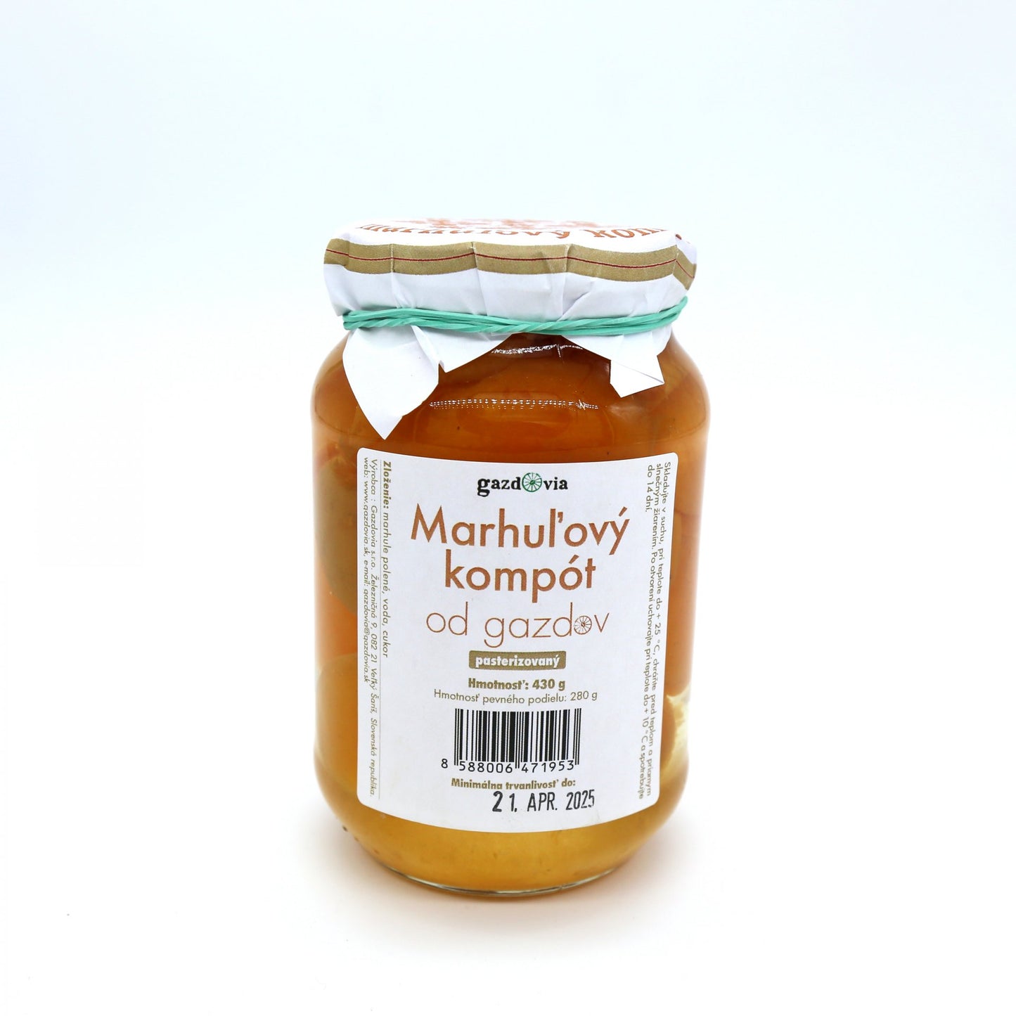 Marhuľový kompót od gazdov 430g